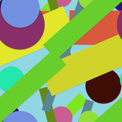 Flat material design - Creative vector trend seamless