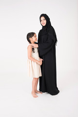 Arab mother with her daughter