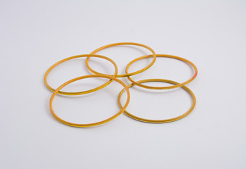 bangles  isolated on white background