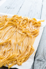 Bologna original Homemade tagliatelle pasta