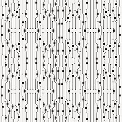 Abstract circuit board background. Vector flat circuit board illustration