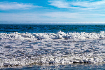 Ocean Waves at the Beach in California