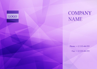 Fototapeta premium Minimal modern business card design.