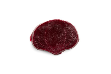Boiled beet isolated on white background.