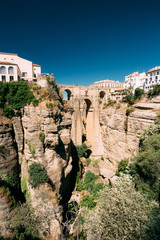 Ronda, Province Of Malaga, Spain. Puente Nuevo New Bridge .