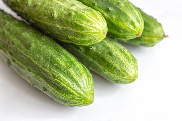 Fresh cucumbers with pimples