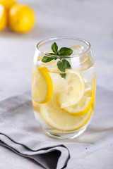 Lemon infused water