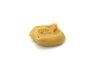 Peanut butter isolated on white background.
