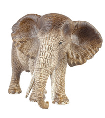 Fototapeta premium Elephant statue on white background 