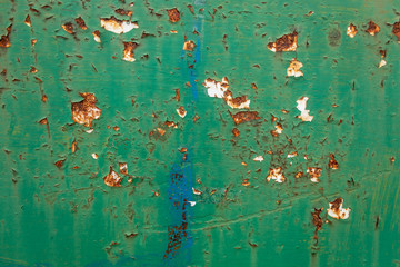 Rusty Green Painted Metal