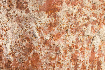 Rusty texture background, abstract surface of a rusty iron wall.