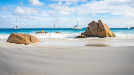 Catamarans at anse lazio on the seychelles 45