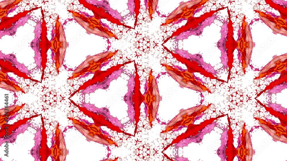 Aufkleber liquid in the containers form cells structure like kaleidoscope effect. fluid bounces like on music 