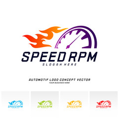 Speed logo design vector. Fast Speedometer logo design template. icon symbol