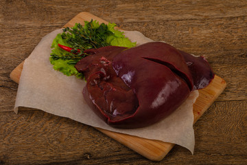 Raw pork Liver
