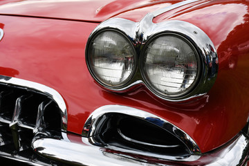 dual headlights classic car