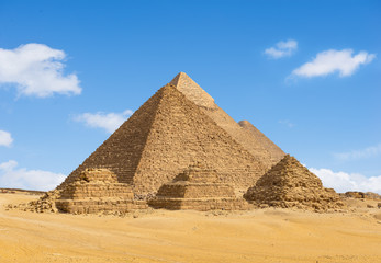 Fototapeta na wymiar Egyptian pyramids in a row