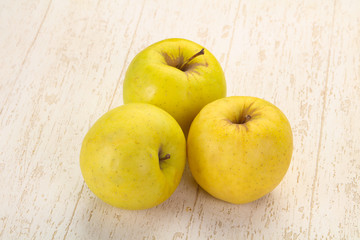 Yellow ripe apples