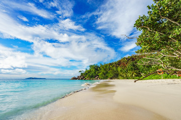 sunny day on paradise beach anse georgette,praslin seychelles 26