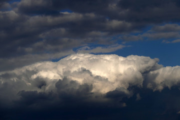 Fototapeta na wymiar dark clouds in the sky storm clouds