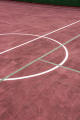 Basketball court detail 