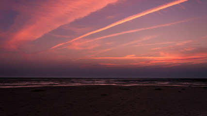 Fototapeta premium sunset over the sea