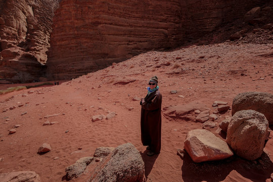 Beduinin im Wadi Rum