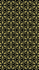 Ornate geometric pattern and abstract multicolored background