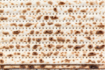 Matzah. Jewish traditional Passover bread. Pesach celebration symbol.