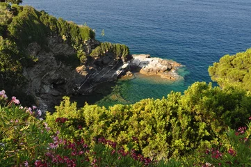 Fotobehang Isola d'Elba near Rio Marina coast of mediterranean sea © visecla