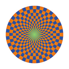 Colorful mandala of colored squares. Openwork circular ornament.  Vector graphics.