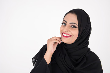 Naklejka premium beautiful Arab woman in traditional dress