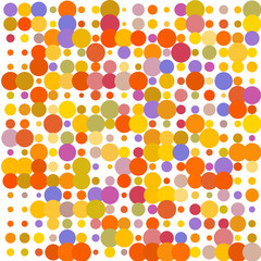 Bright colorful confetti on a white background