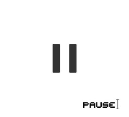 flat pause icon