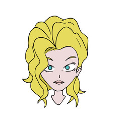 woman head illustration