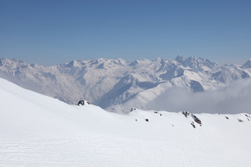 Fototapeta na wymiar Berge um Davos - Mountains around Davos
