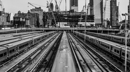 Rail Yard in New York City
