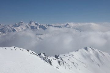 Naklejka premium Berge um Davos / Mountains around Davos