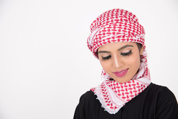 beautiful Arab woman in traditional dress