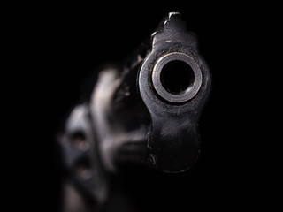 pistol in black
