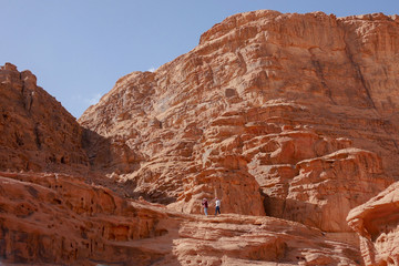 Mondlandschaft in der Wüste Wadi Rum