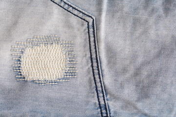 Jeans design.Grunge jeans pattern. Casual jeans background. Grunge denim texture. Surface for text.