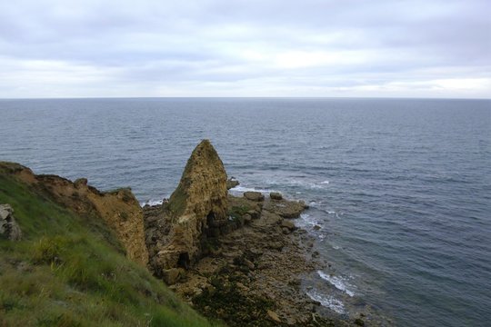 Pointe Du Hoc Near Omaha Beach And Utah Beach - D-Day Landing Beaches Sites, Normandy, France