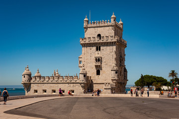 Fototapeta na wymiar Torre de Belém em Lisboa