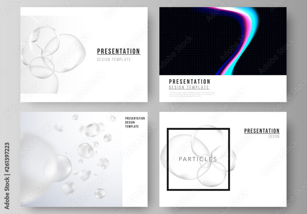Poster the vector layout of the presentation slides design business templates. spa and healthcare design, s