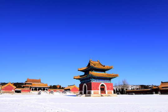 Qing dynasty royal mausoleum, zunhua in China