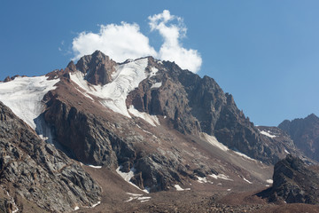 Obraz premium Beautiful view of the mountains opened in a trip to Kazakhstan