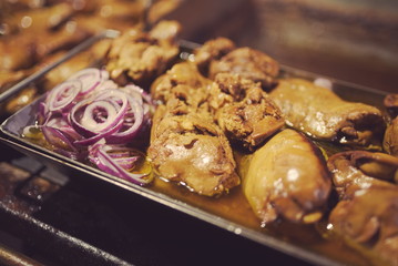 Fried Goose Liver with Onion