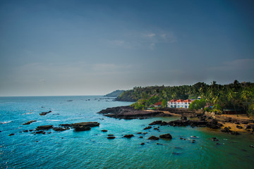 tropical island in the sea