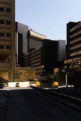 empty back alley in city centre